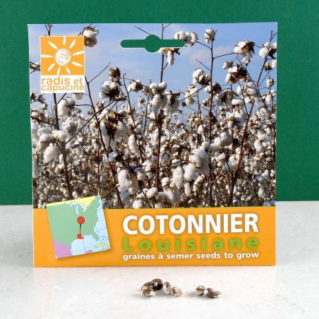 Graines Cotonnier de Louisiane - Radis et Capucine