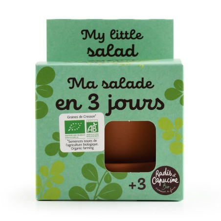 Ma petite Salade Bio en 3 jours - Radis et Capucine