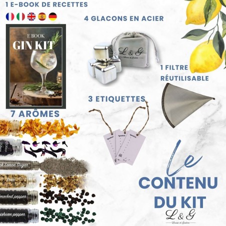 Kit Gin Découverte Gin Arrangé - Louise & Gaston