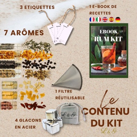Kit Rhum Découverte Rhum Arrangé - Louise & Gaston
