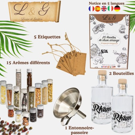 Kit Rhum Complet Rhum Arrangé - Louise & Gaston