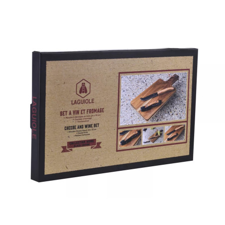 Planchette à Fromage et Ouvre Bouteille - Laguiole
