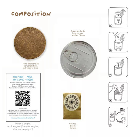 Kits à Semer Taureau avec "Tout est Dit" - Mauvaises Graines