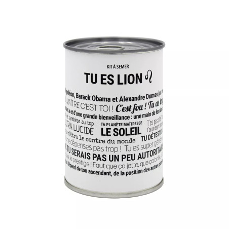 Kits à Semer Lion avec "Tout est Dit" - Mauvaises Graines