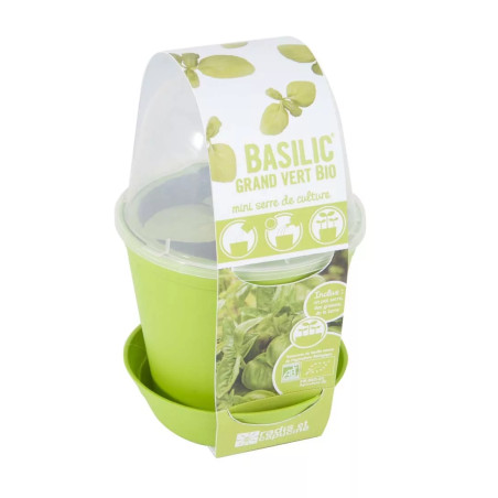 Pot Cloche Basilic Bio - Radis et Capucine