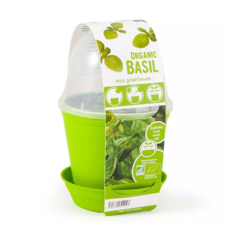 Pot Cloche Basilic Bio - Radis et Capucine