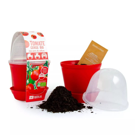 Pot Cloche Tomate Cerise Bio - Radis et Capucine