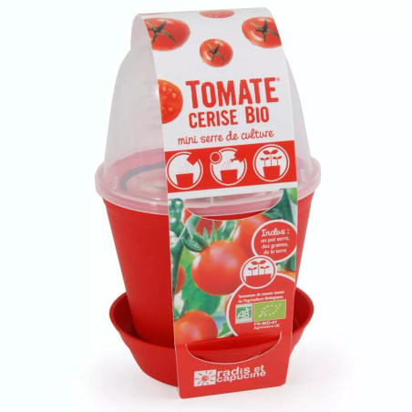 Pot Cloche Tomate Cerise Bio - Radis et Capucine