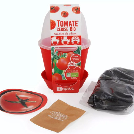 Pot Cloche Tomate Cerise Bio - Radis et Capucine
