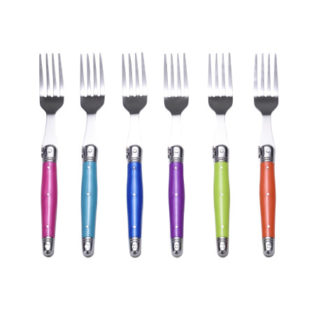 Ménagère 24 pièces Couleurs en Acier Inoxydable - Laguiole