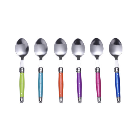 Ménagère 24 pièces Couleurs en Acier Inoxydable - Laguiole