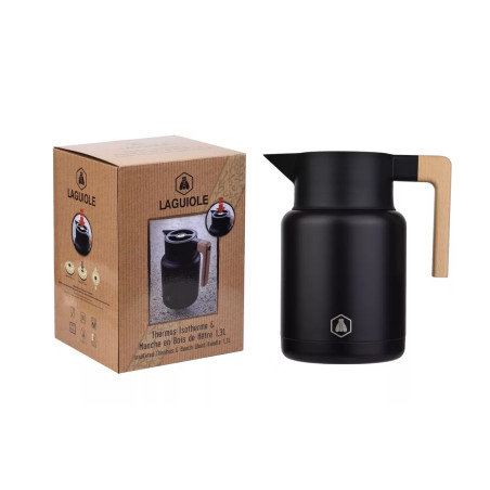 Thermos Isotherme Manche en Bois de Hêtre 1.3 L - Laguiole
