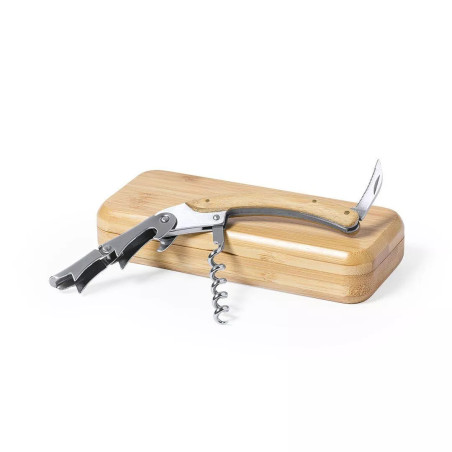 Tire-Bouchon Ouvre Bouteille en Bambou - Ekoobou