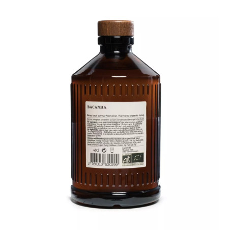 Sirop Brut de Verveine Bio - Bacanha