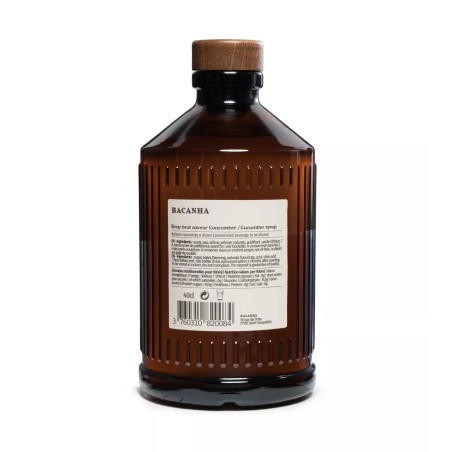 Sirop Brut de Concombre Bio - Bacanha
