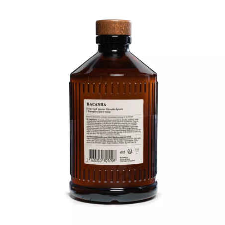 Sirop Brut de Citrouille épicée Bio - Bacanha