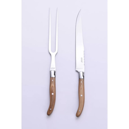 Set à Découper Couteau et Fourchette - Laguiole