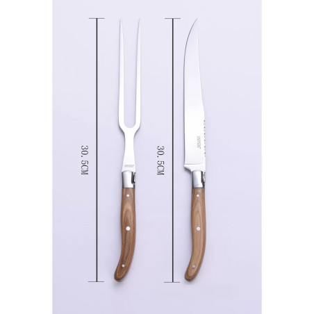 Set à Découper Couteau et Fourchette - Laguiole