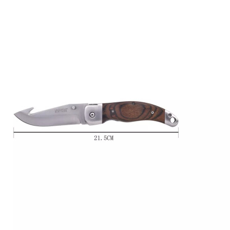 Coffret Couteau de Chasse avec Etui en Cuir Noir - Laguiole