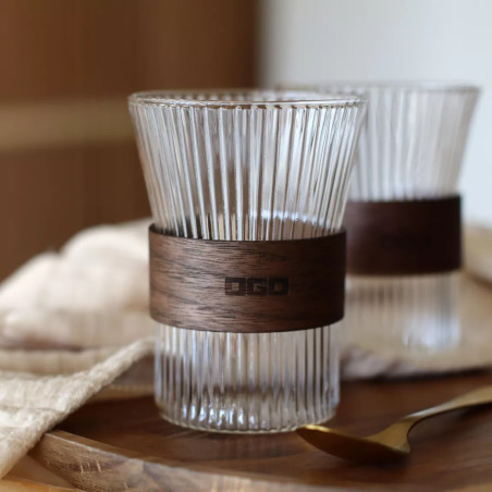 Lot de 2 tasses Karl 250ml en verre borosilicate transparent - Ogo Living