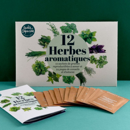 Kit 12 Sachets d'Aromates - Radis et Capucine