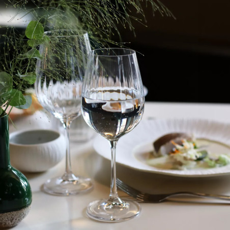 Boîte de 6 verres à pied Astral 40cl en cristallin - Ogo Living