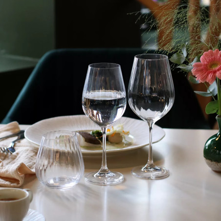 Boîte de 6 verres à pied Astral 50cl en cristallin - Ogo Living