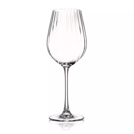 Boîte de 6 verres à pied Astral 50cl en cristallin - Ogo Living