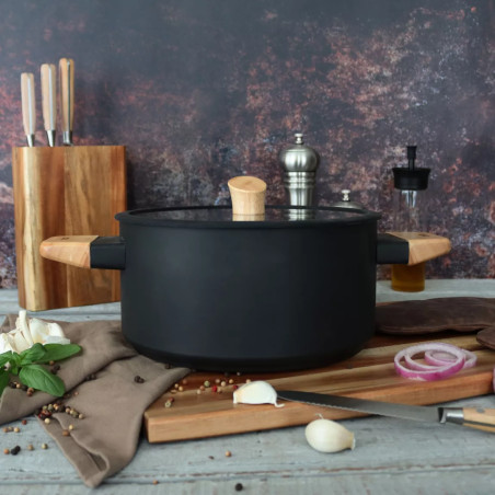 Faitout ector induction en aluminium et bois 24 cm - Ogo Living