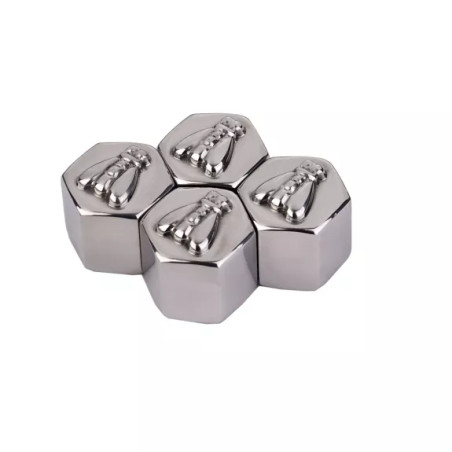 Coffret de 4 glaçons refroidisseur acier cubes - Laguiole