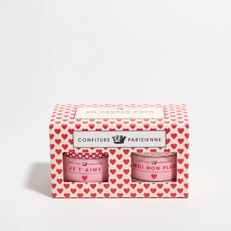 Coffret 2 confiture Je t'aime moi non plus - Confiture Parisienne