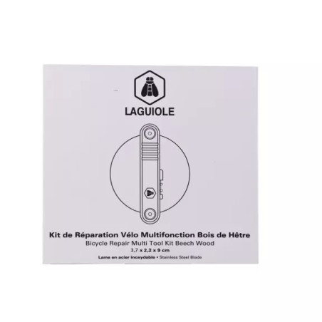 Kit de réparation pour vélo multifonction en bois d'Hêtre - Laguiole