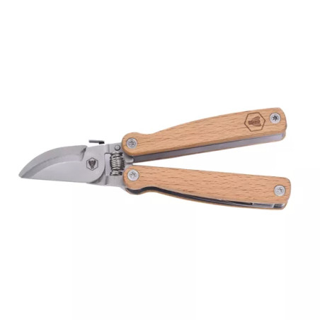 Sécateur Multifonctions 12 en 1 en Bois de Hêtre - Laguiole