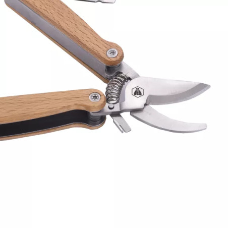 Sécateur Multifonctions 12 en 1 en Bois de Hêtre - Laguiole