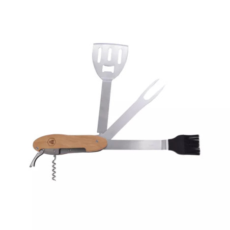 Set Barbecue pliant avec tire-bouchon - Laguiole