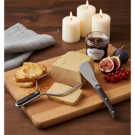 Coffret 2 Outils à Foie Gras Manche Bois Résiné - Laguiole