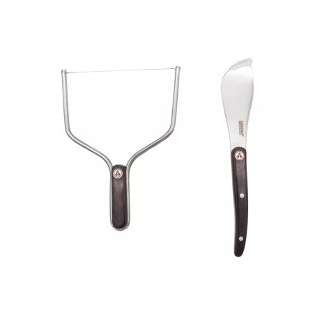 Coffret 2 Outils à Foie Gras Manche Bois Résiné - Laguiole