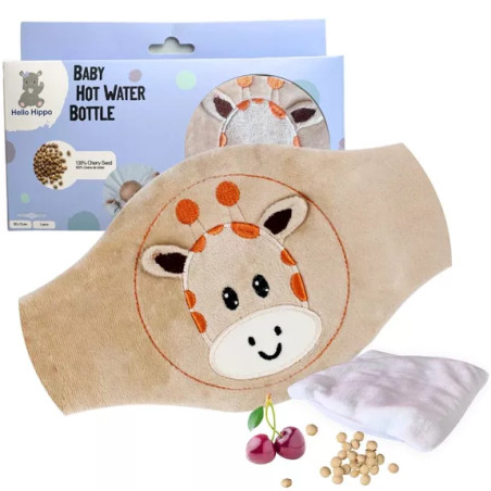 Bouillotte Girafe Bébé Anti Colique Hypoallergénique et Lavable - HELLO HIPPO