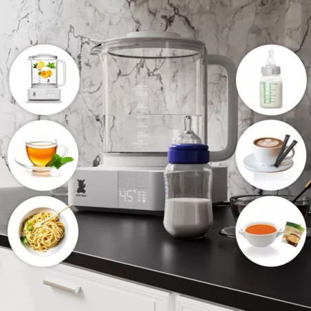 Bouilloire chauffe biberon Stérilisateur tétine 1300 mL - 800W basse consommation