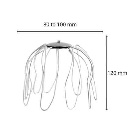 Lot de 4 Crapaudines Galvanisées Ø80-100 mm – Protection Gouttière