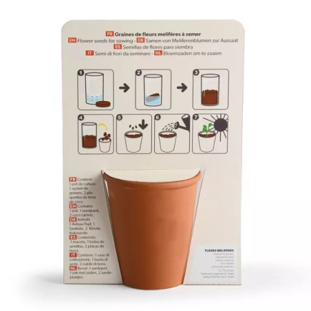 Kit jardinage "Bisous fleuris" - Radis et Capucine