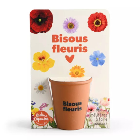 Kit jardinage "Bisous fleuris" - Radis et Capucine