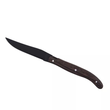 Couteaux à Steak Laguiole Manche Noir 6 pièces - Laguiole