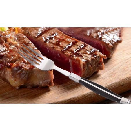 Fourchettes Black Pakka Miroir 4 pièces - Laguiole