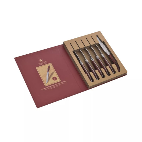 Coffret de 6 couteaux à steak - Laguiole Heritage