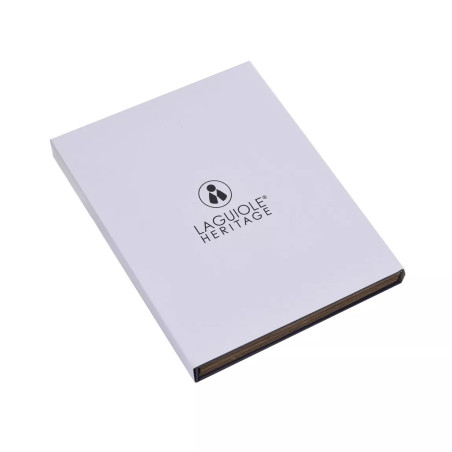 Coffret 6 Couteaux à steak Manche en bois pakka 3 teintes assorties - Laguiole